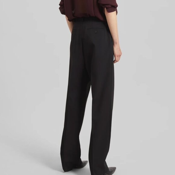 FRANKIE SHOP Bea Suit Pleated Trouser Pants - Black XS $229 - Picture 8 of 8